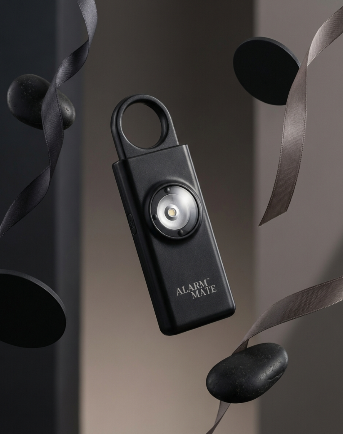 SLATE MATE personal alarm — styled product image